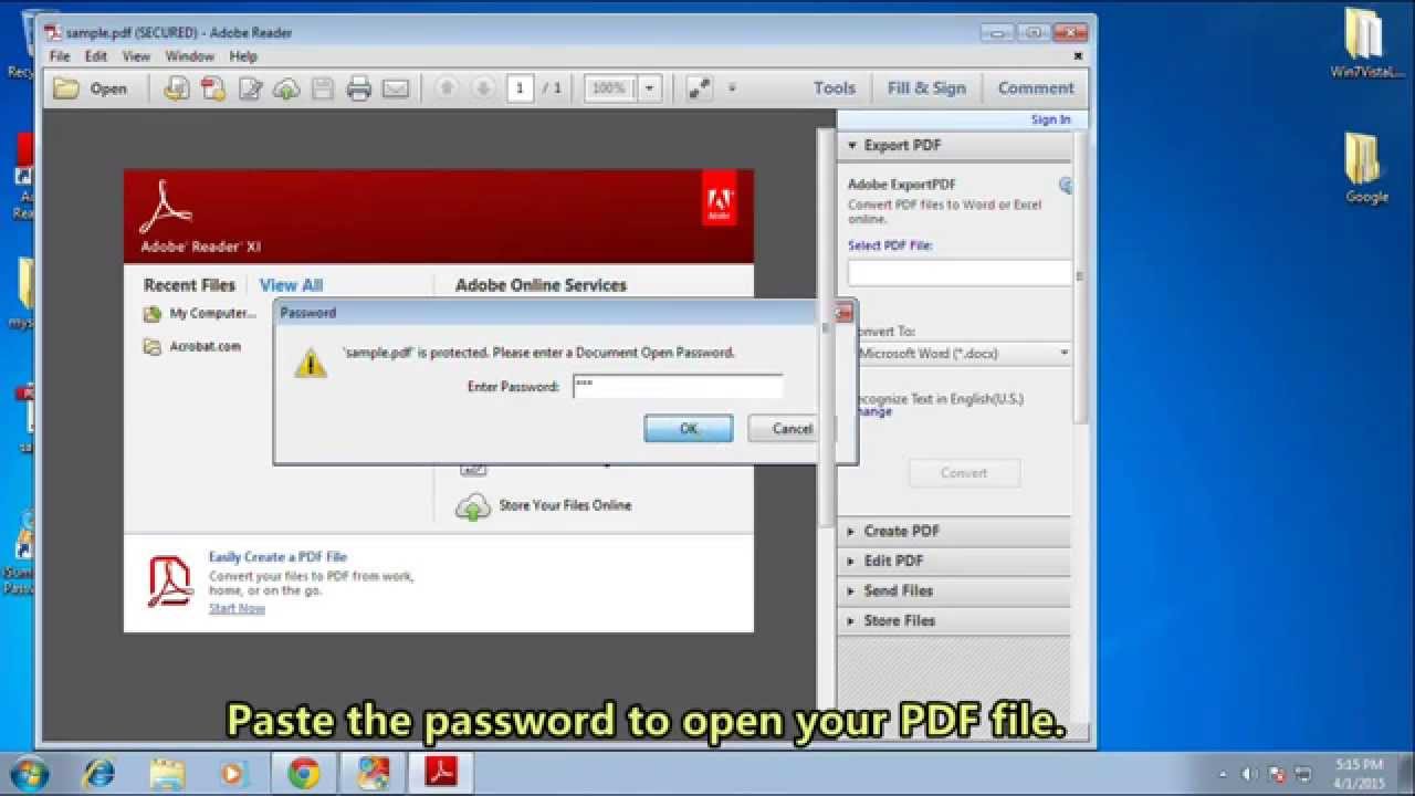 unlock pdf files without password